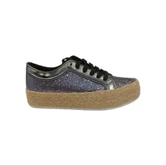 HERIEL - Zapatilla Negra Plataforma Mujer