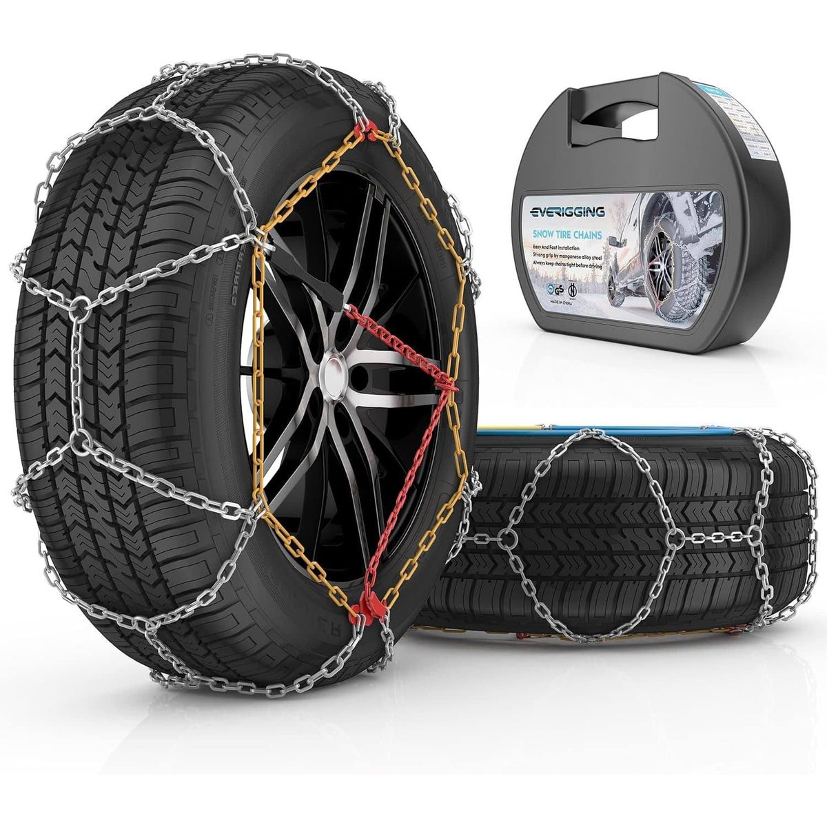 GENERICO - Cadenas Para Nieve Y Hielo De Fácil Montaje Kn60 con Maleta