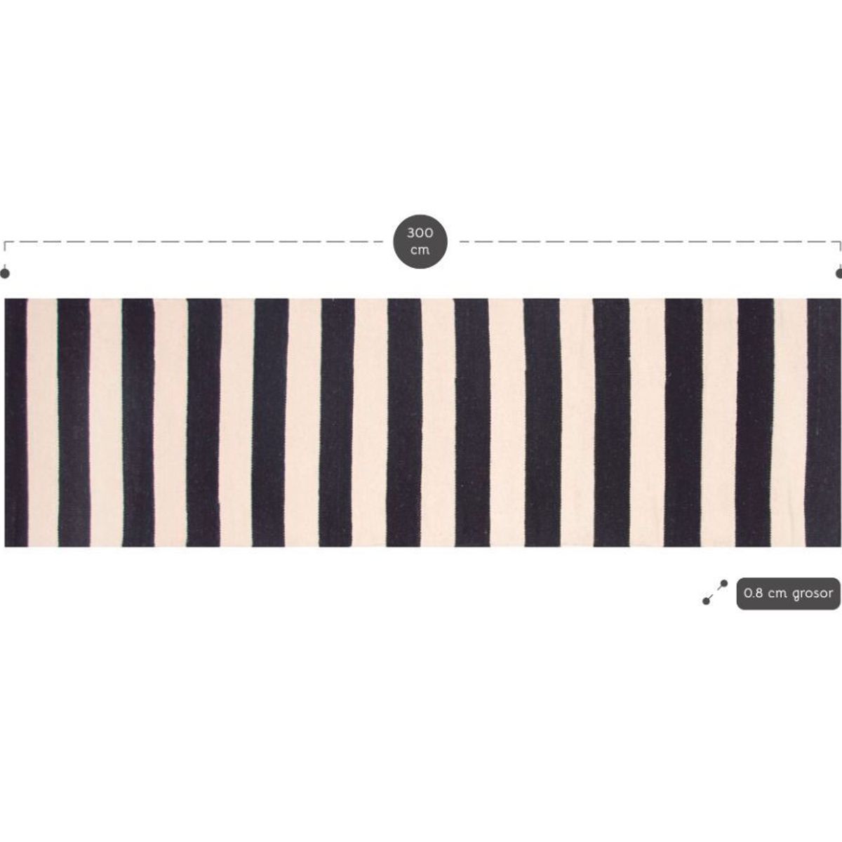 BAZHARS - ALFOMBRA PASILLO BAZHARS 070X300 CM KILIM PAU GALL 14 BN