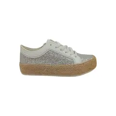 HERIEL - Zapatilla Blanca Textil Mujer