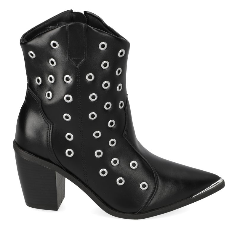 VIZZANO - Botín Mujer Taco Ancho 7 cm Negro