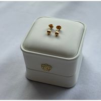 Aros Bolita número 2 Oro 18 K