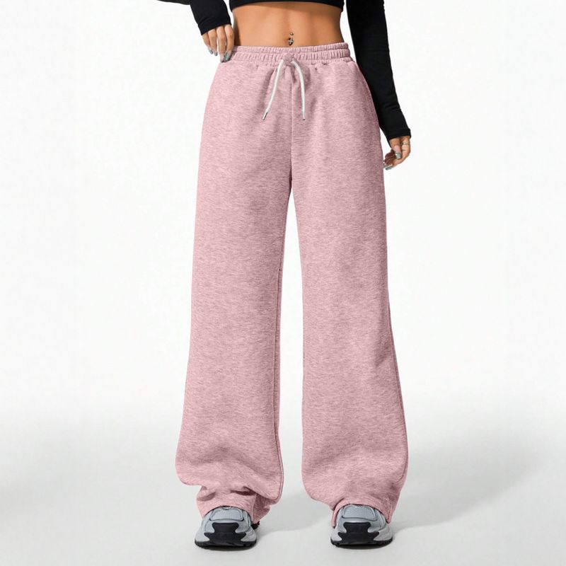 AGW - Pantalón Buzo Algodón Palazzo Elasticado Wide Leg - Oversize