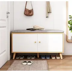 IDEEHOUSE - Zapatero Organizador Con Asiento Multifuncional 80x30x46cm