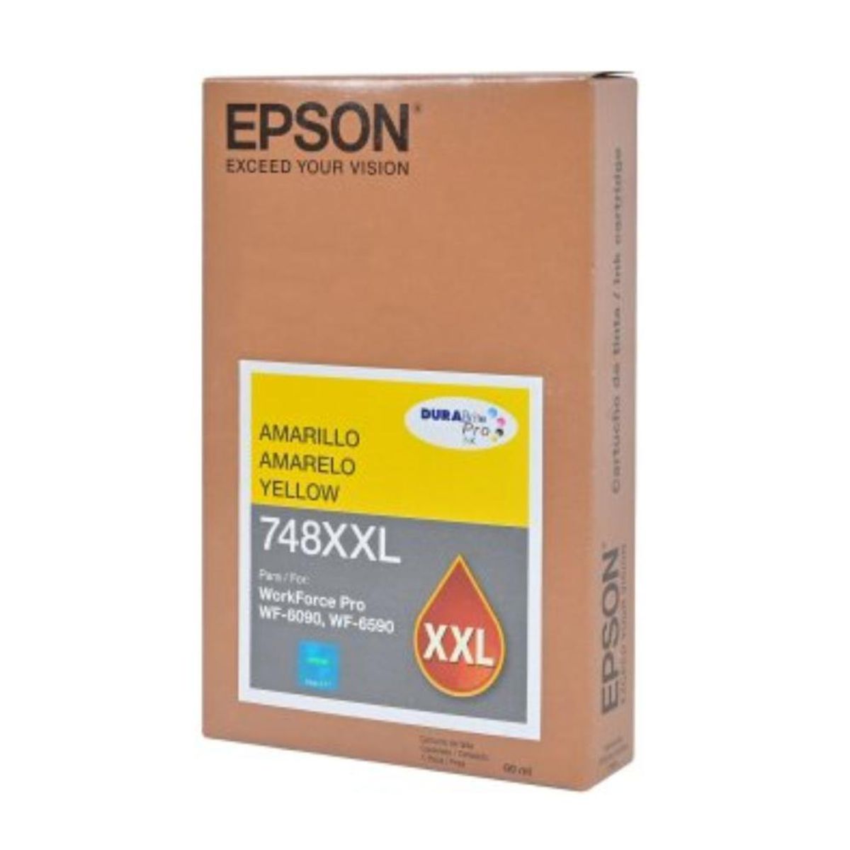 EPSON - Tinta Epson T748XXL Amarillo Original Para Impresoras EcoTank