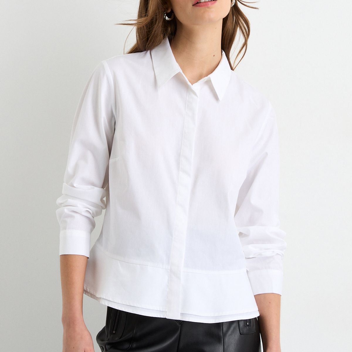 IO - Blusas Manga Larga Mujer Crudo Io