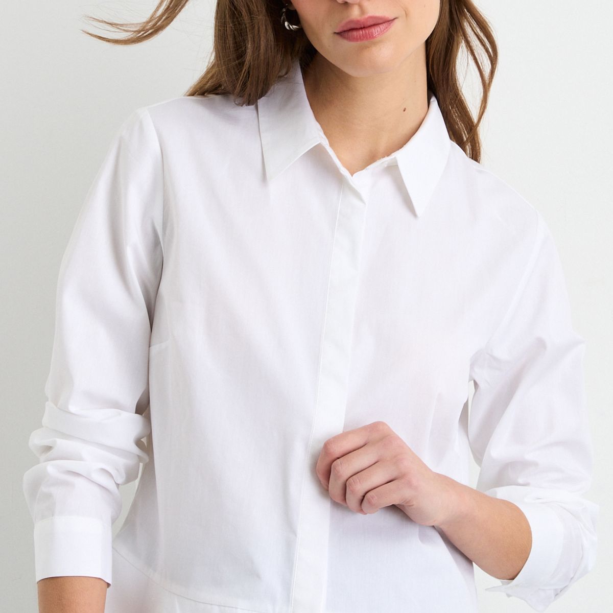 IO - Blusas Manga Larga Mujer Crudo Io