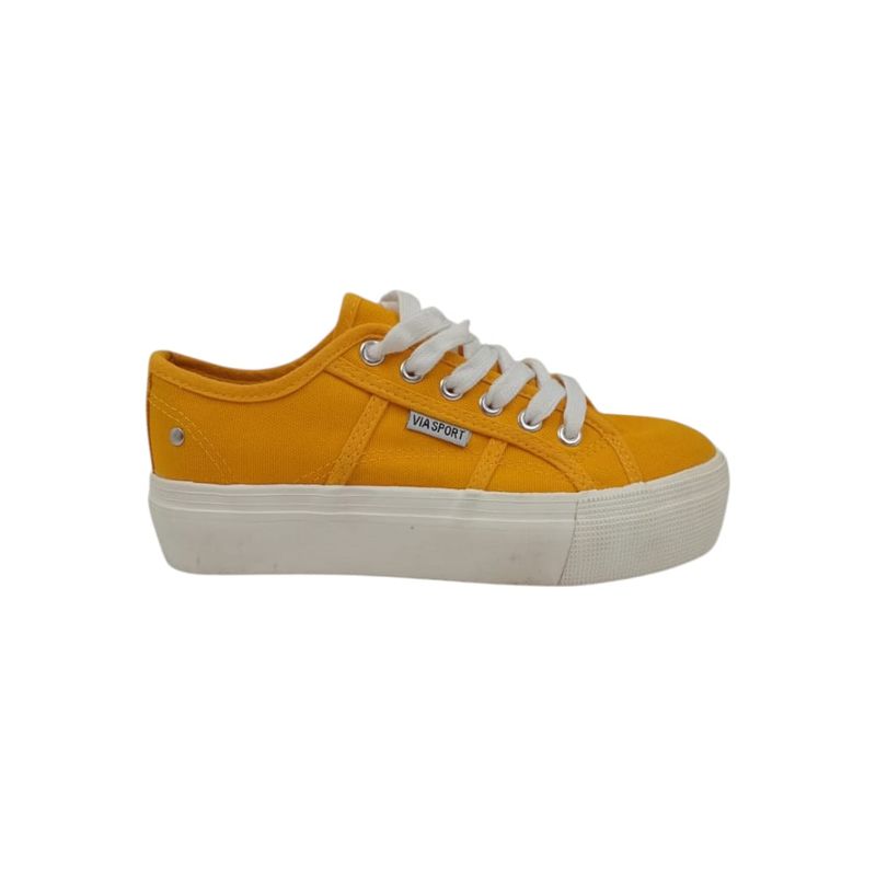 HERIEL - Zapatilla Amarilla Plataforma Mujer