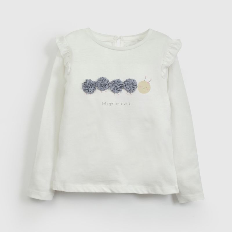 COLLOKY - Polera Bebé niña Blanco  57294 Colloky 