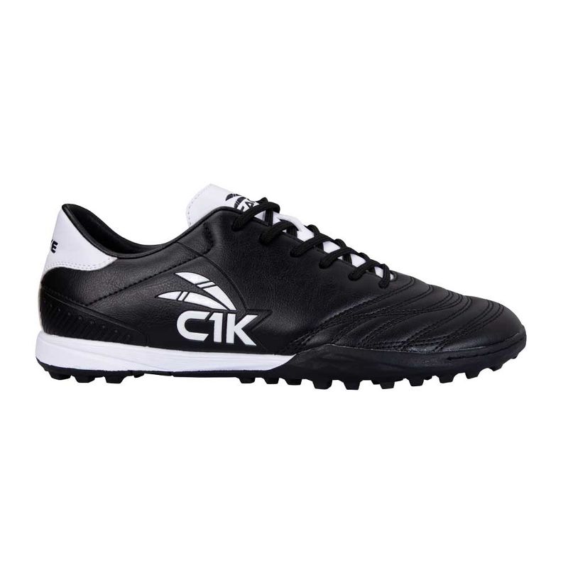 CACIQUE - Zapatillas Baby Futbol Turf Negro Blanco Finta Cac1ke