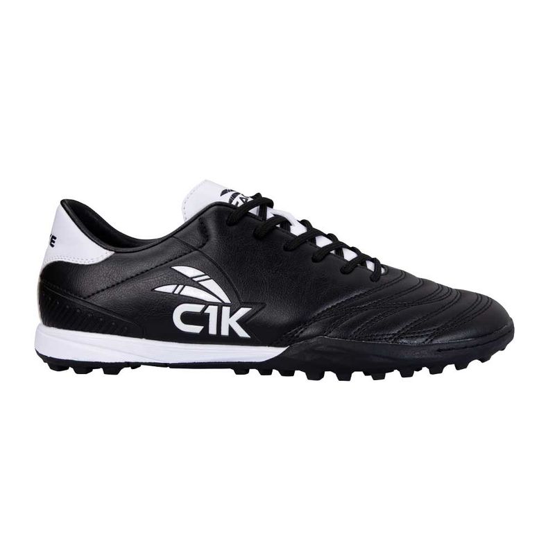 CACIQUE - Zapatillas Baby Futbol Turf Negro Blanco Finta Cac1ke