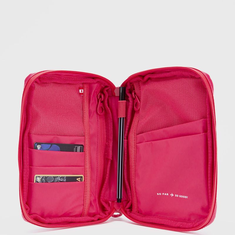 BUBBA - Porta Pasaportes Travel Ripstop Pink Bubba Essentials