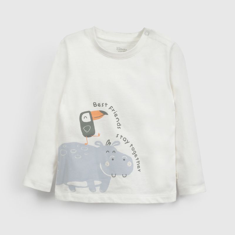 COLLOKY - Polera Bebé niño Blanco  57317 Colloky 