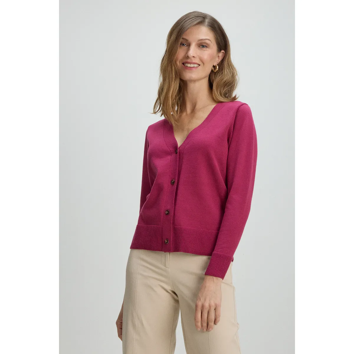 MA GRIFFE - Tejido Mujer Fucsia Magriffe