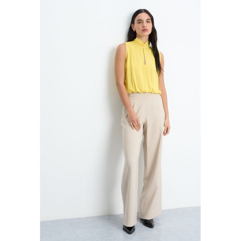 IO - Pantalon Mujer Beige Io