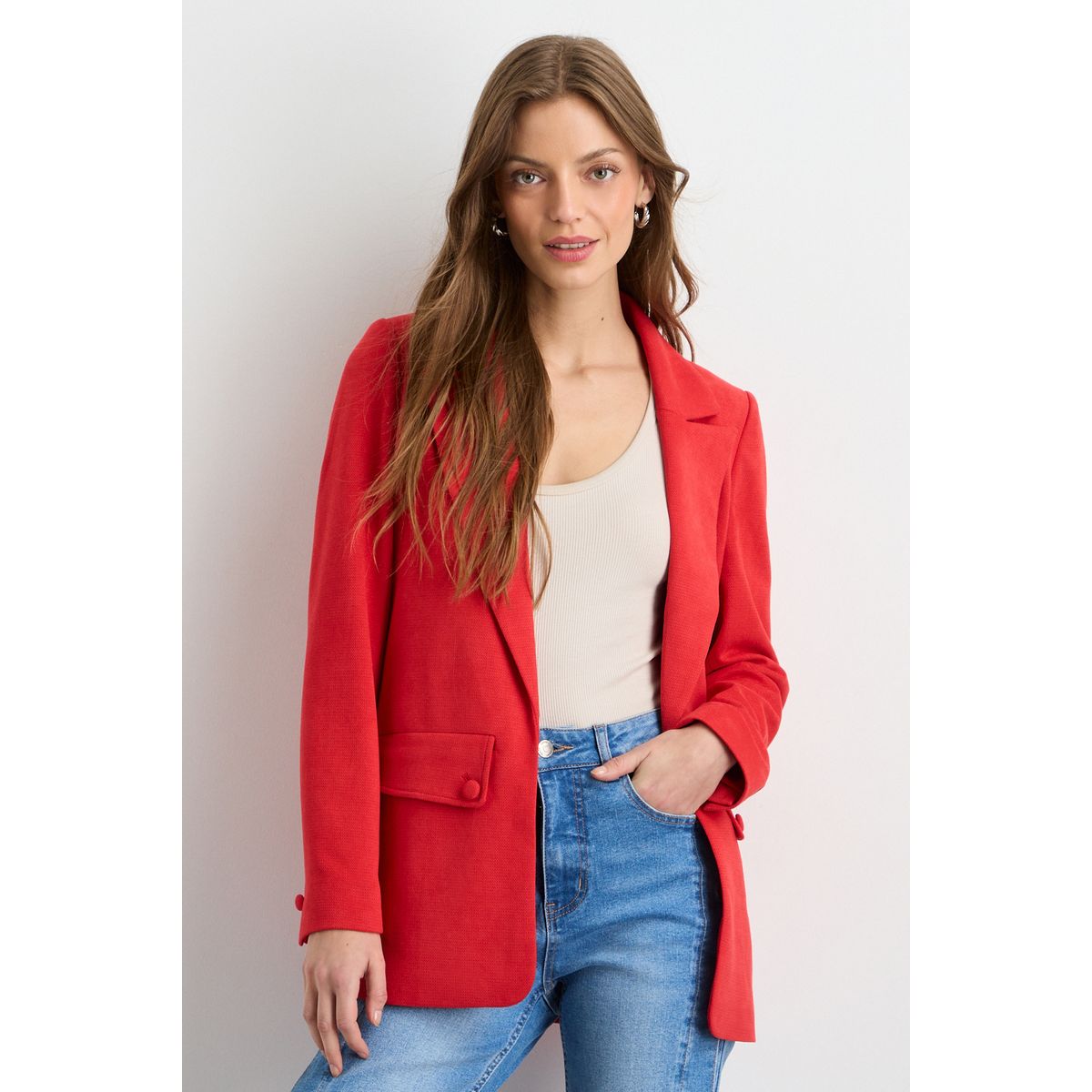 IO - Blazer Mujer Rojo Io