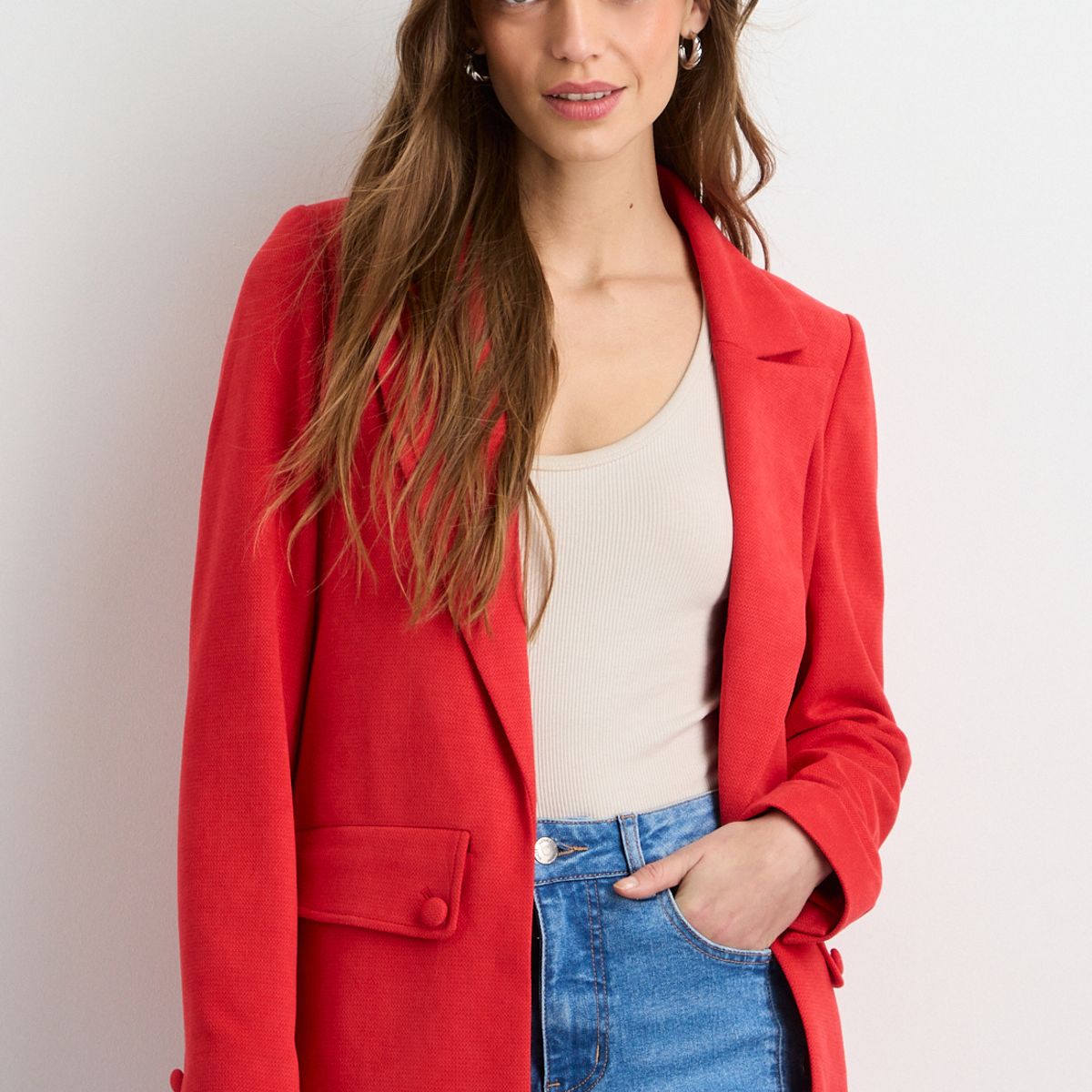 IO - Blazer Mujer Rojo Io