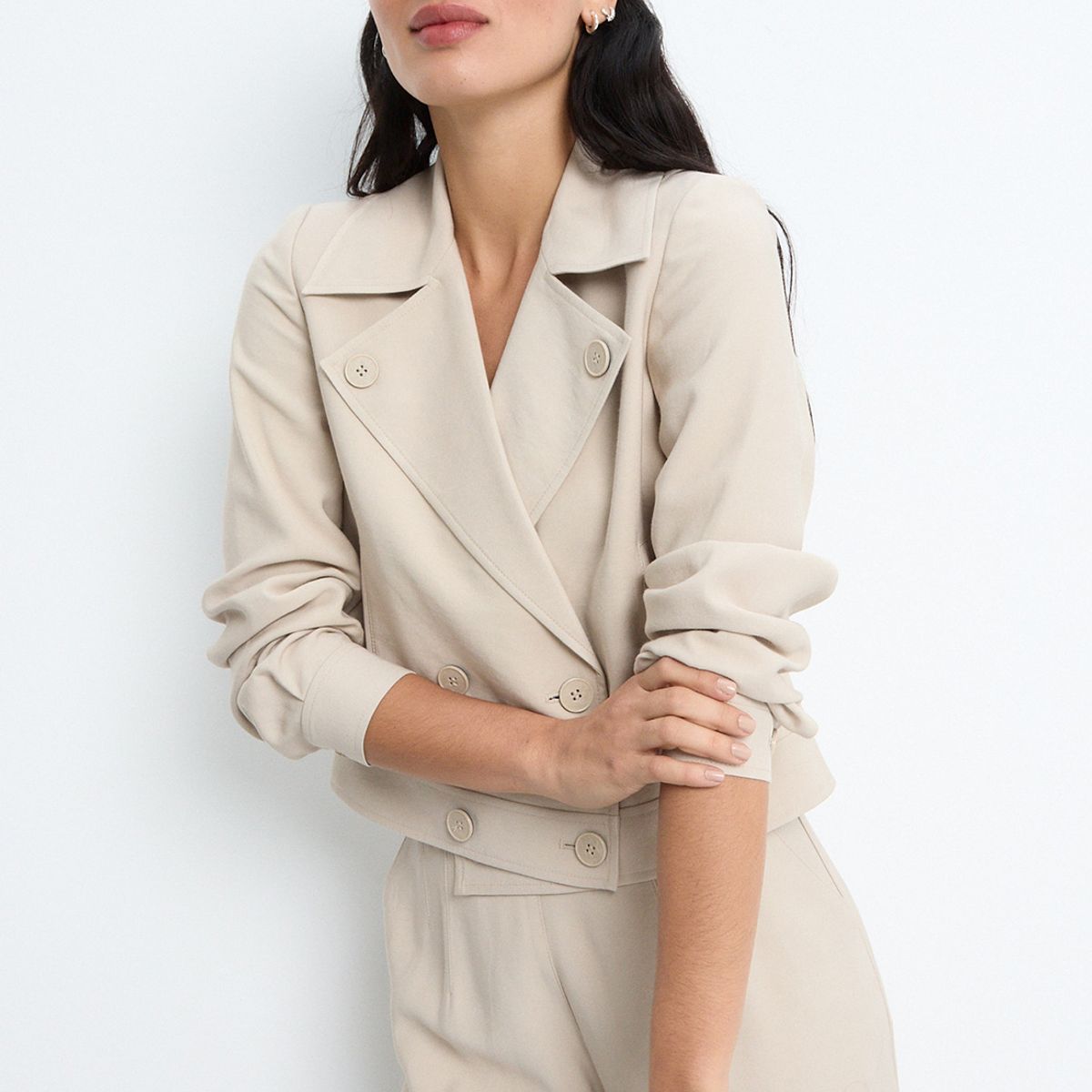IO - Trench Mujer Beige Io