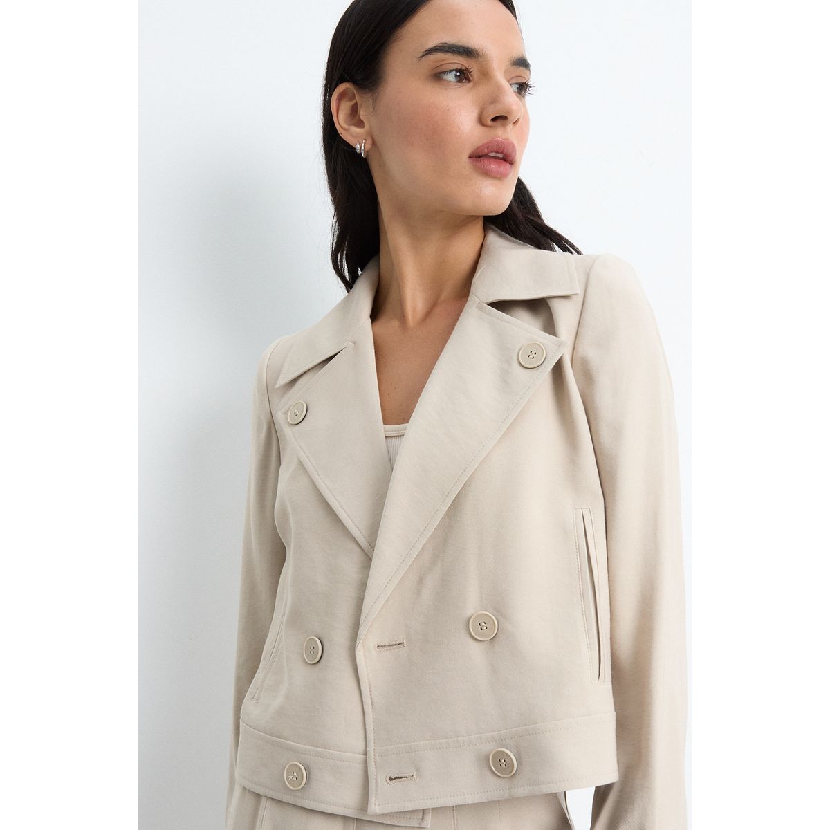 IO - Trench Mujer Beige Io