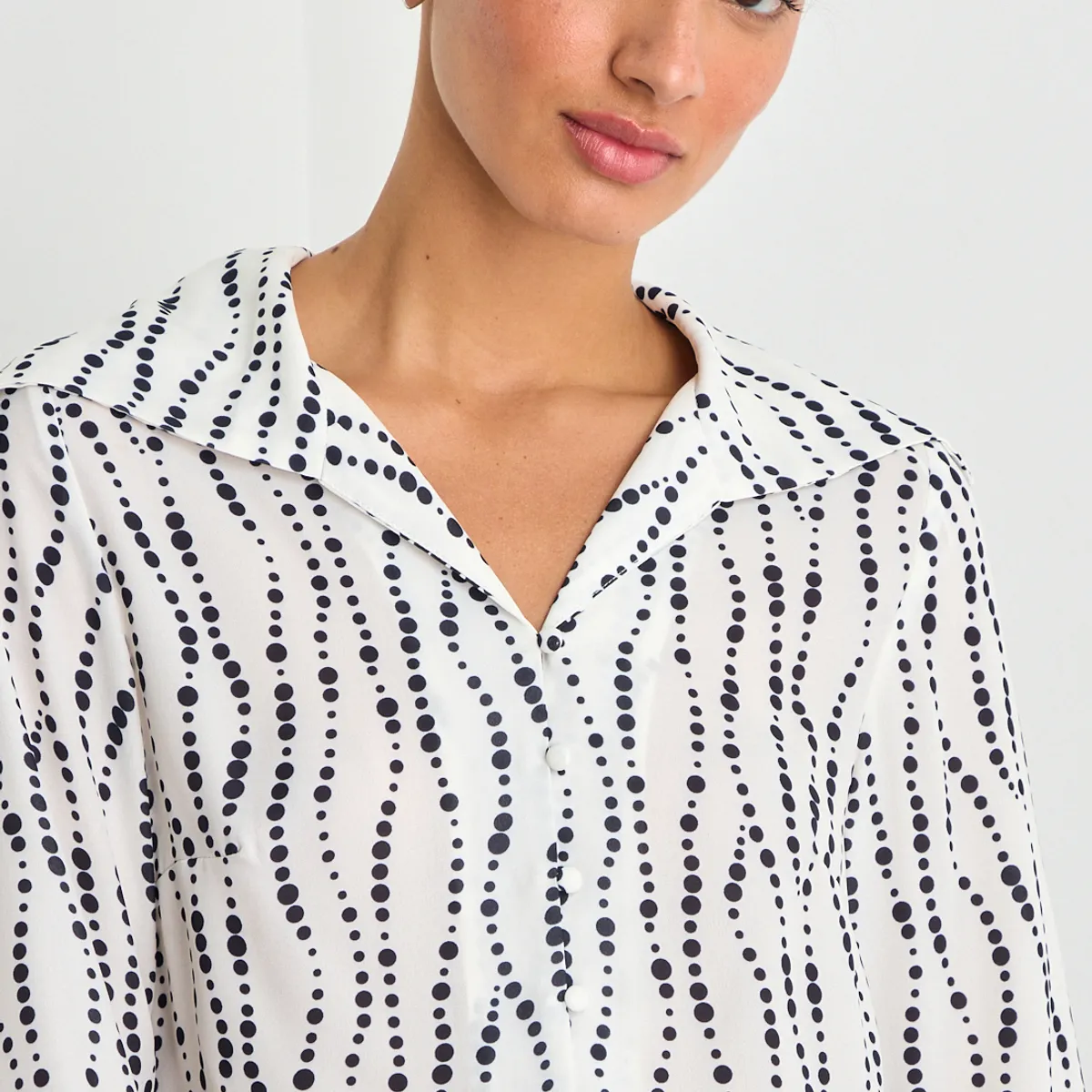 IO - Blusas Manga Larga Mujer Crudo Io