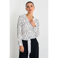 IO - Blusas Manga Larga Mujer Crudo
