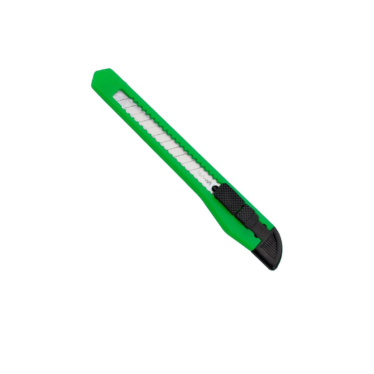 PACIFIC - Cuchillo Cartonero De 13cms Con Hoja De 9mm Color Verde - Ps