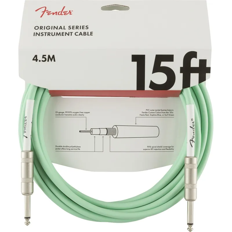 FENDER - Fender Cable Instrumento Original 15 pies (4.5 M) Recto