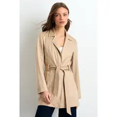 IO - Tapado Abierto Mujer Beige