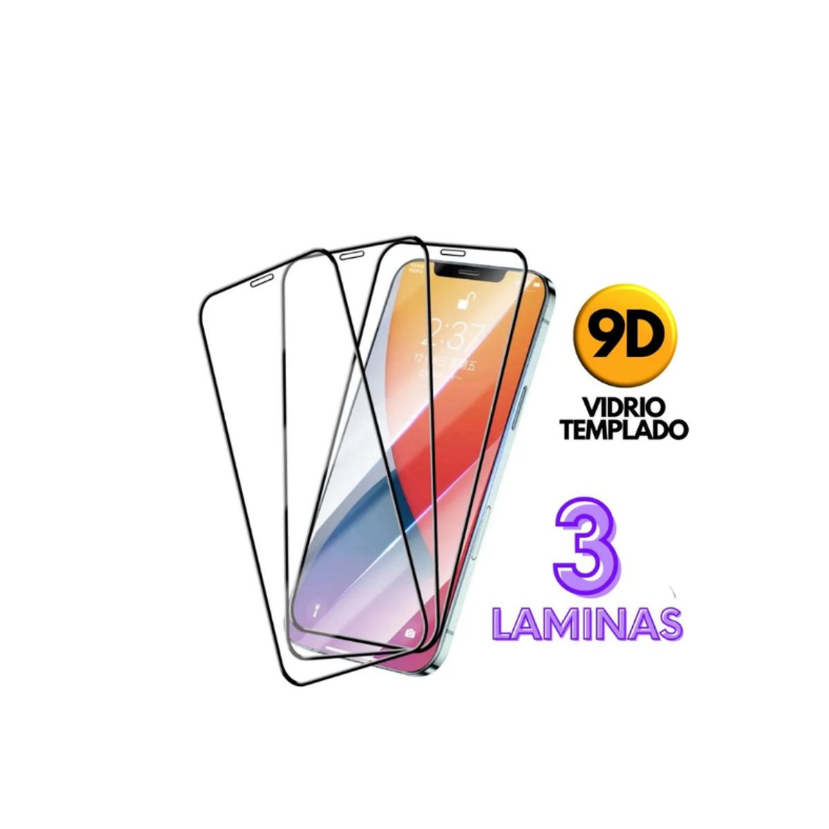 GENERICO - Pack 3 Micas Vidrio Para Samsung S22 Plus