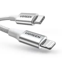 UGREEN - Cable LightningUSB-C 3A 1M MFi Gris US304