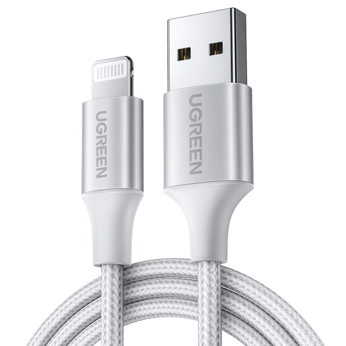 UGREEN - Cable LightningUSB-A 24A 2M MFi Blanco Ugreen US199