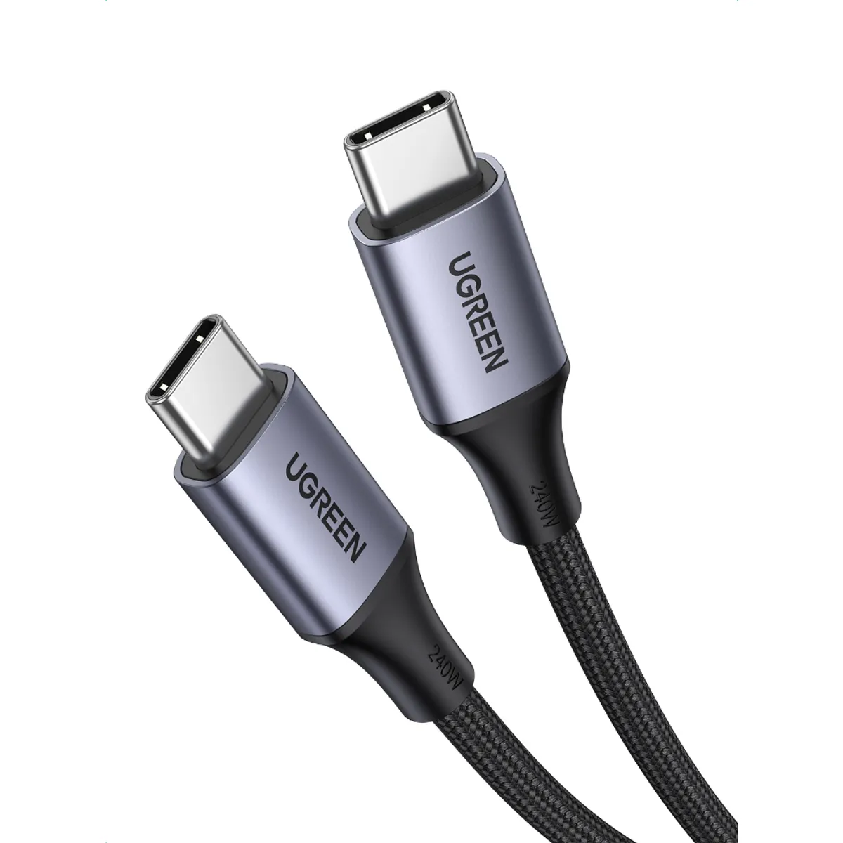 UGREEN - Cable USB-CUSB-C 240W 2M Reforzado Negro Ugreen US535