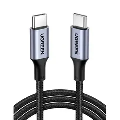 UGREEN - Cable USB-C a USB-C 100W 1M Reforzado Negro US316