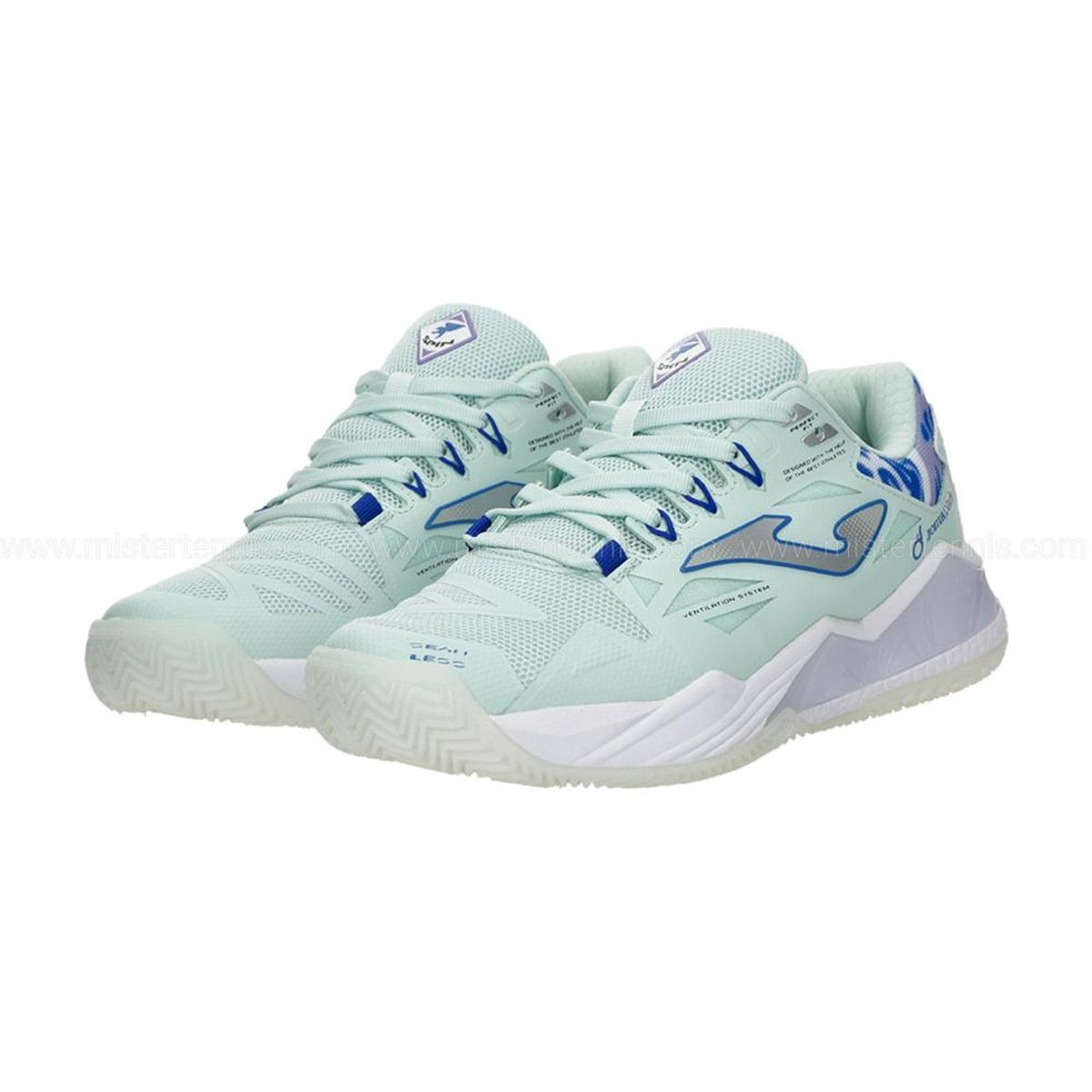 JOMA - Zapatilla Pádel Mujer Spin 25 Turquesa Joma