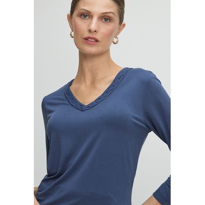 Imagen 2 del producto Polera Manga Larga Mujer Azul Magriffe