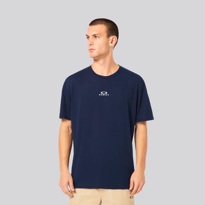 OAKLEY - Polera Hombre Bark New Oakley Team Navy