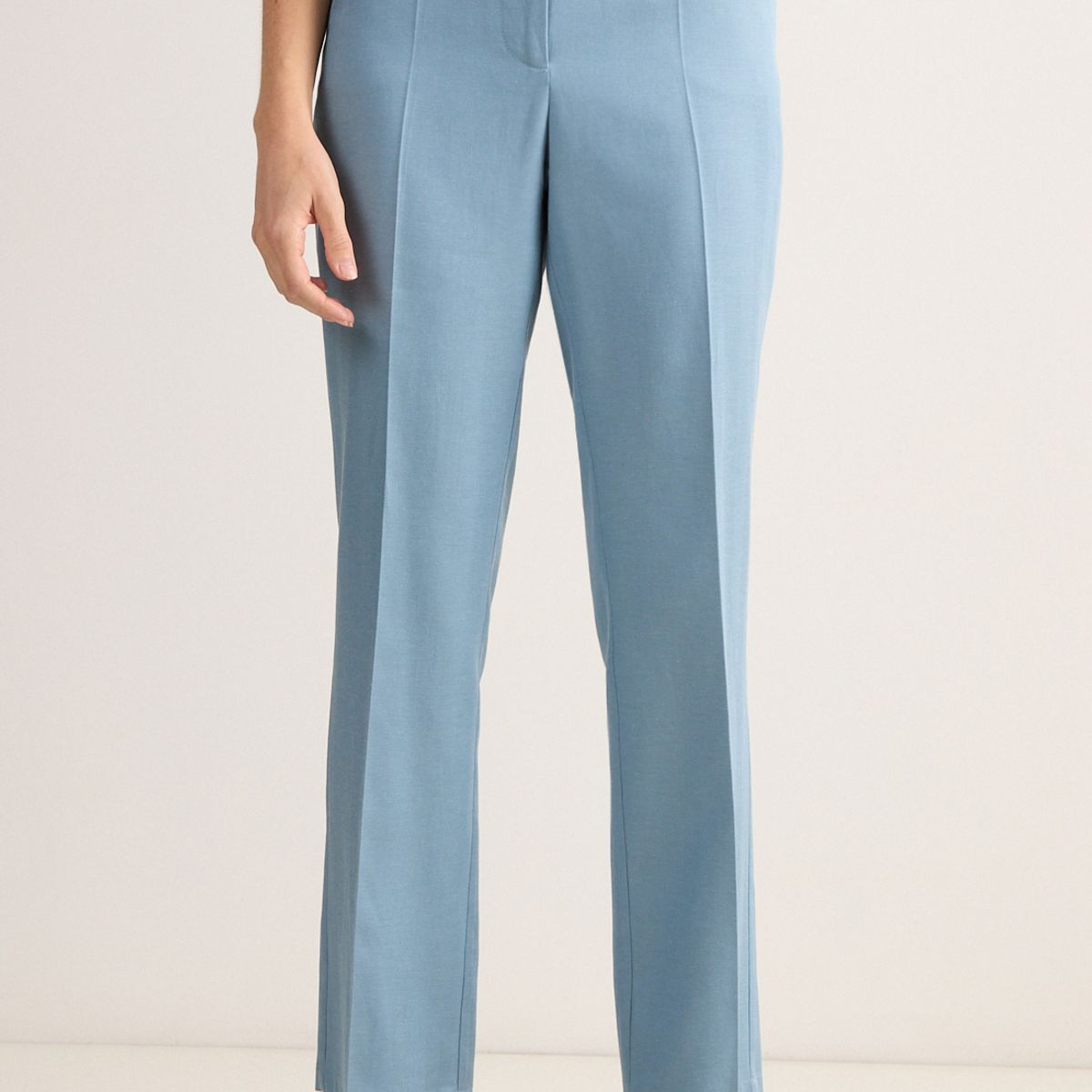 MA GRIFFE - Pantalon Mujer Celeste Magriffe