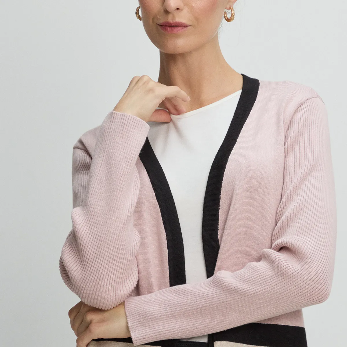 MA GRIFFE - Cardigan Mujer Rosa Magriffe