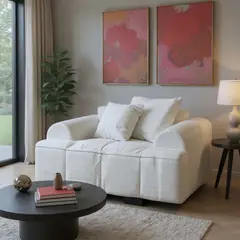 SANTU HOME & DECO - Sofa Moderno Poltrona Blanco Lounge