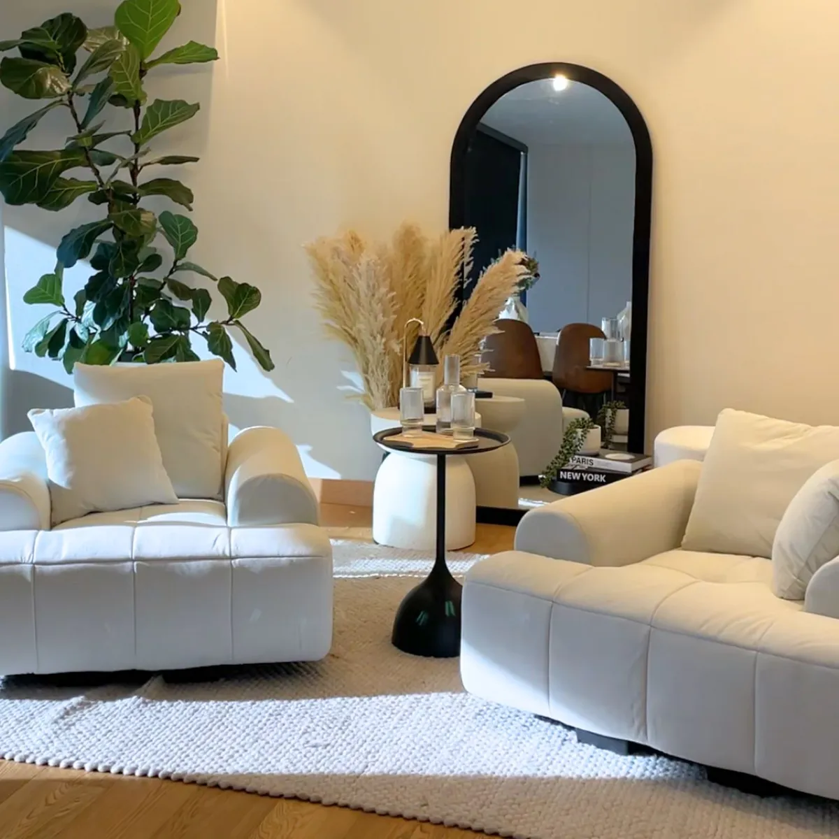 SANTU HOME & DECO - Sofa Moderno Poltrona Blanco Lounge