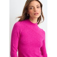 Polera Manga Larga Mujer Fucsia