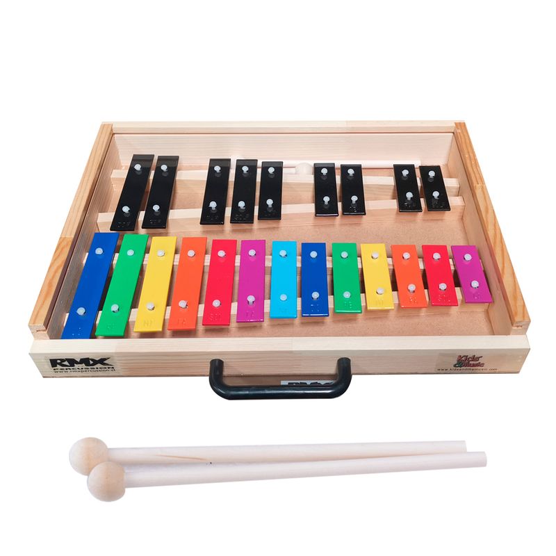 RMX - METALOFONO 22 NOTAS COLOR CON CAJA RMX