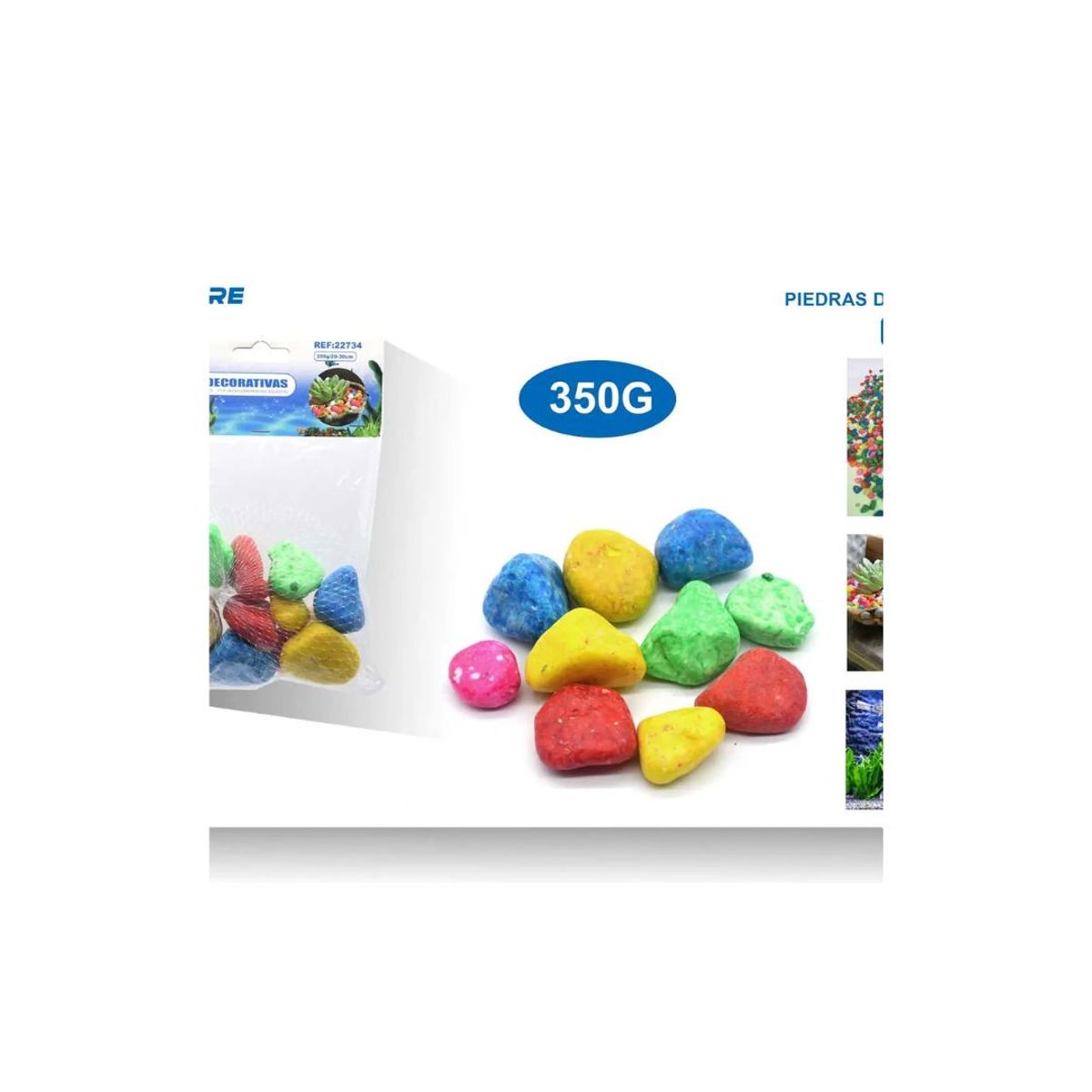 GENERICO - PIEDRAS DECORATIVAS 350G