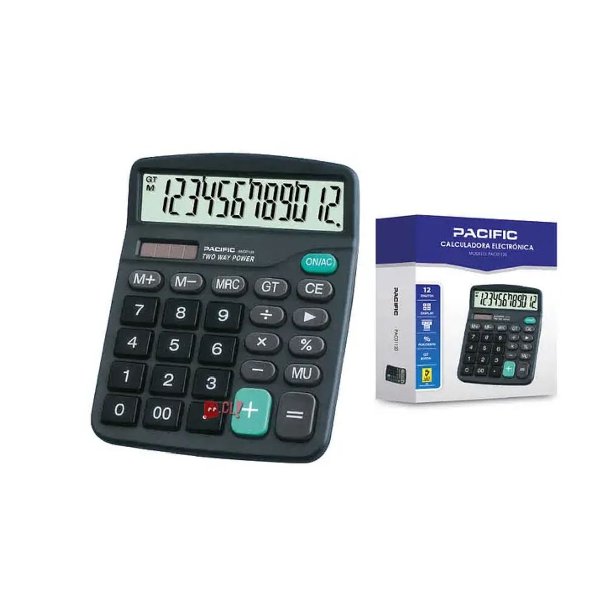 PACIFIC - Calculadora Electrónica 12 Dígitos - PS