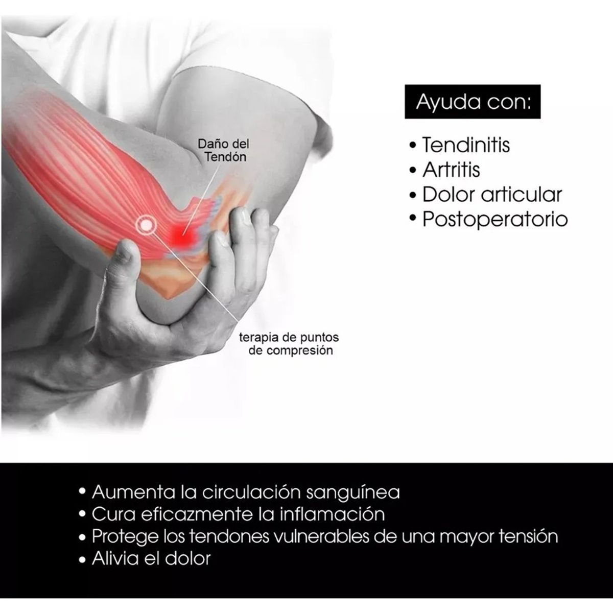 BLUNDING - Soporte Codo Estabilizador Epicondilitis Tendinitis Blunding
