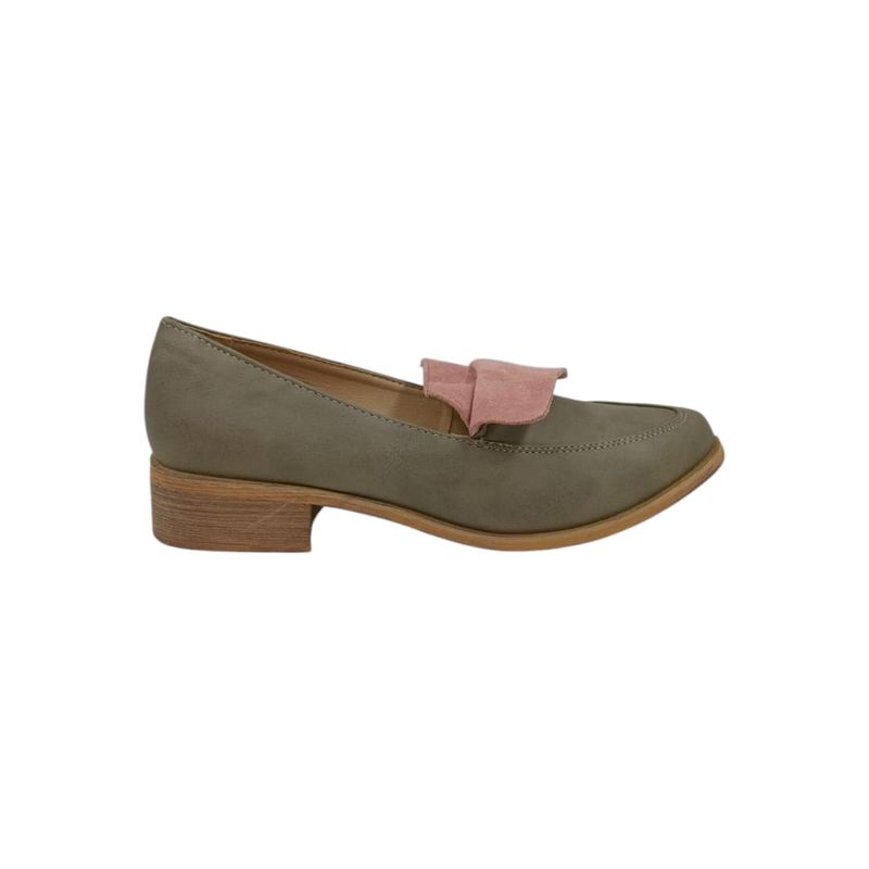 HERIEL - Zapato Gris Bajo Mujer