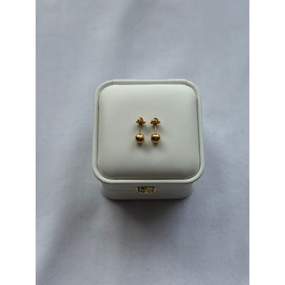 Imagen 2 del producto Aros Bolita número 3 Oro 18 K