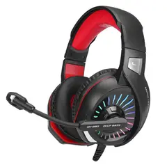 XTRIKE ME - Audífonos Over Ear Gaming Micrófonos Luces Usb Fx