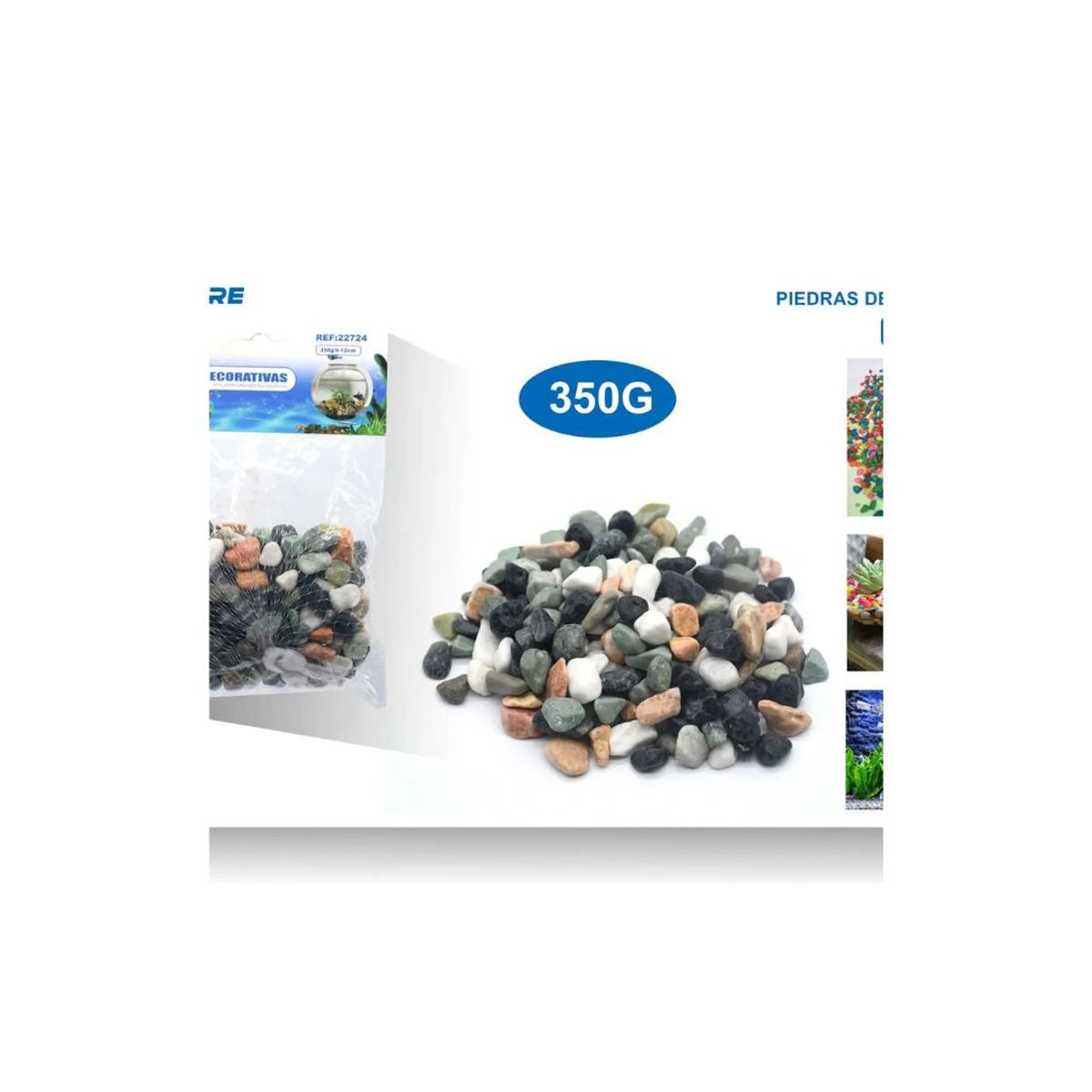 GENERICO - PIEDRAS DECORATIVAS 350G