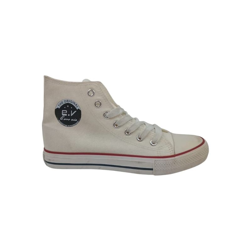 HERIEL - Zapatilla Blanca Textil Mujer
